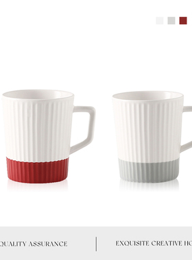 MOLA.Adept.杯具家用简约风条纹情侣马克杯陶瓷茶杯咖啡杯 | 时娴