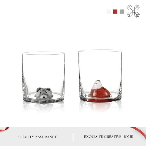 Mintrain时悉3D立体玻璃杯洋酒杯