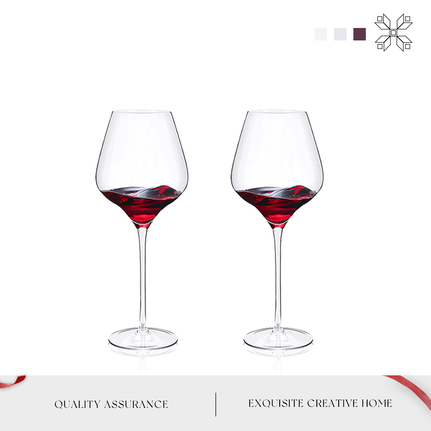 勃艮第水晶红酒杯欧式香槟高脚杯