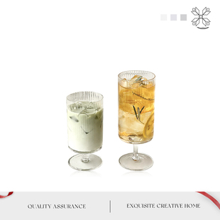 MOLA.Butter.酒具矮脚玻璃杯高颜值水杯咖啡杯果汁杯高脚杯 芙酥
