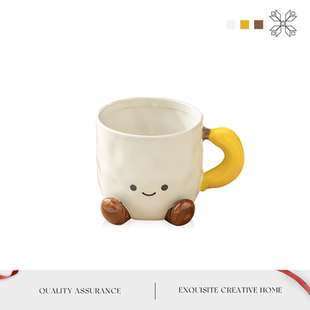 MOLA.Door.马克杯陶瓷咖啡杯手绘杯子牛奶杯釉下彩情侣对 宫户