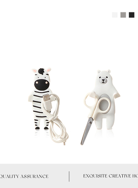 MOLA.Weiss.挂钩可爱卡通动物挂钩免打孔可弯曲软胶粘钩丨维斯