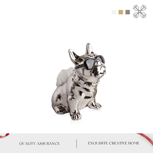 MOLA.French.纸巾盒北欧风轻奢创意客厅茶几装 法斗 饰摆件抽纸盒