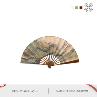 MOLA.Name.扇子古风扇子折扇新中式 戴号 折扇大扇子舞蹈扇表演