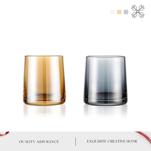 MOLA.float.漱口杯玻璃简约情侣透明酒店家用牙刷套装 简浮 杯子