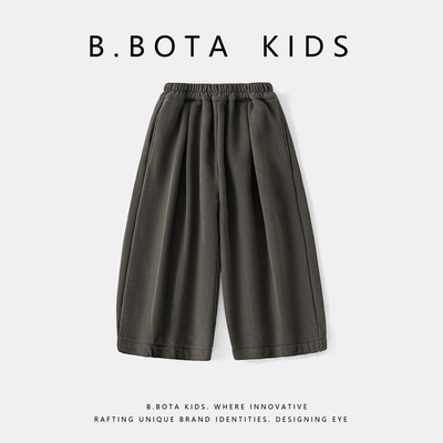 【现货】姐姐家童装2025冬季新款儿童百搭加绒休闲裤女童韩系加厚