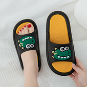 居家可爱卡通小恐龙情侣防滑凉拖鞋 网红ins潮拖鞋 女夏外穿时尚 男