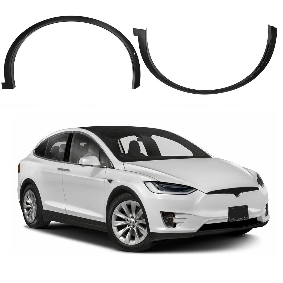 2016-2023特斯拉Model X 前车轮叶子板挡泥板后轮眉保护装饰件