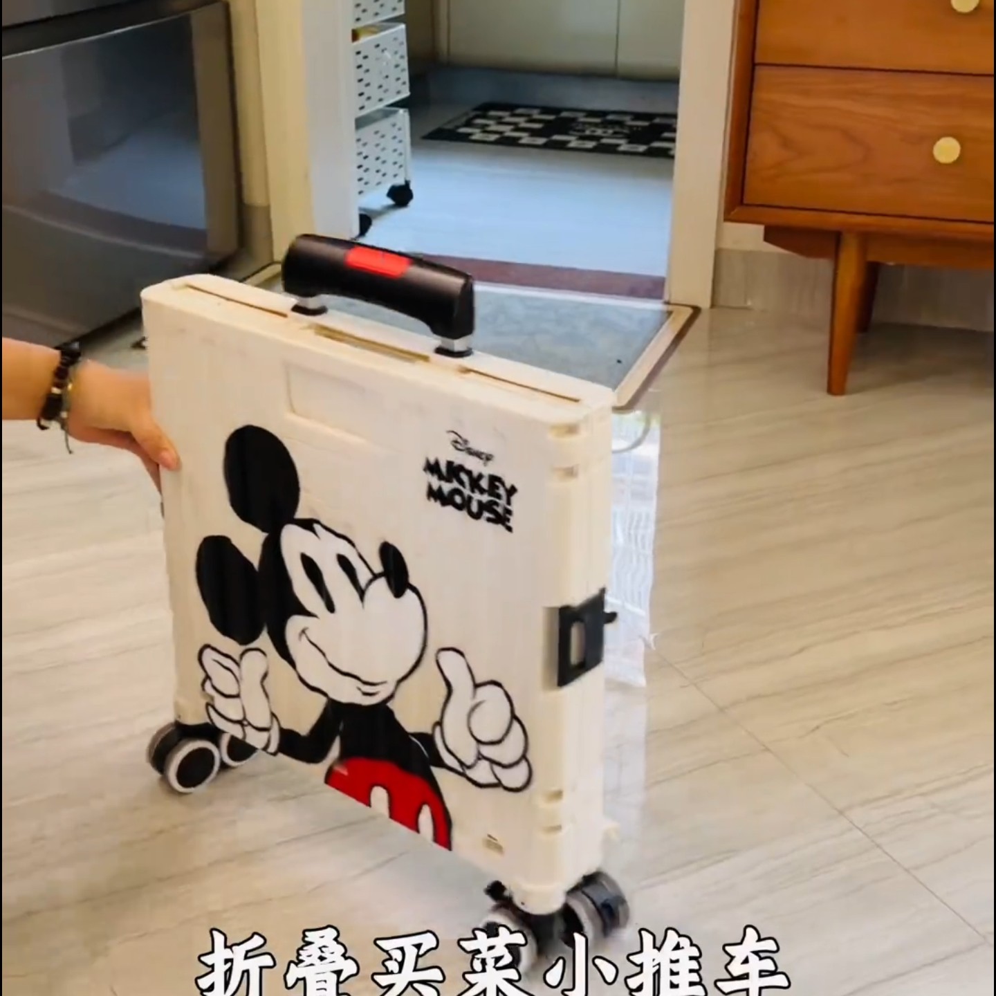 折叠便携露营摆摊拉杆购物车