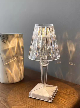 Keijo 光影水晶台灯餐桌卧室床头烛光轻奢钻石氛围高级感小夜灯