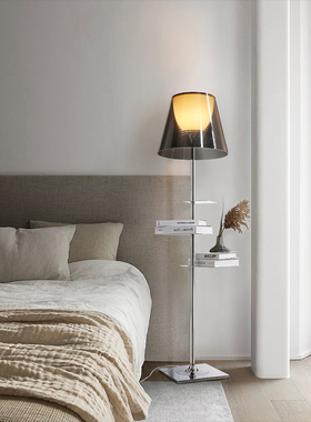 Keijo 卧室落地灯置物架一体 现代轻奢床头书架高级感意式简约