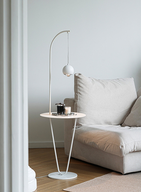 Keijo 极简置物架一体钓鱼落地灯 现代卧室床头立式灯客厅沙发旁