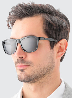 男士铝镁框偏光太阳镜高清运动墨镜骑行驾驶黑框遮阳防紫外线眼镜