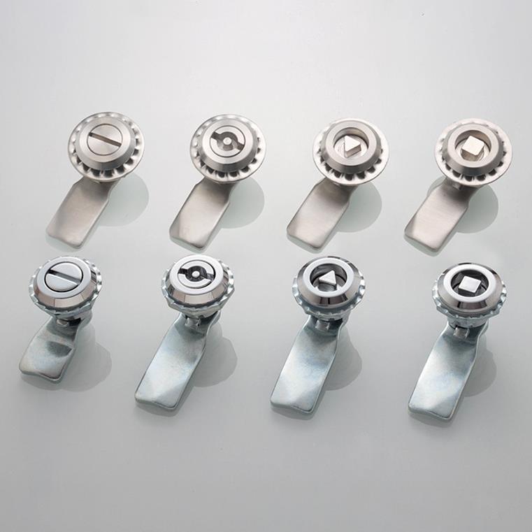 生久MS705配电箱锁一字三角锁芯转舌锁不锈钢转舌锁配电柜MS802