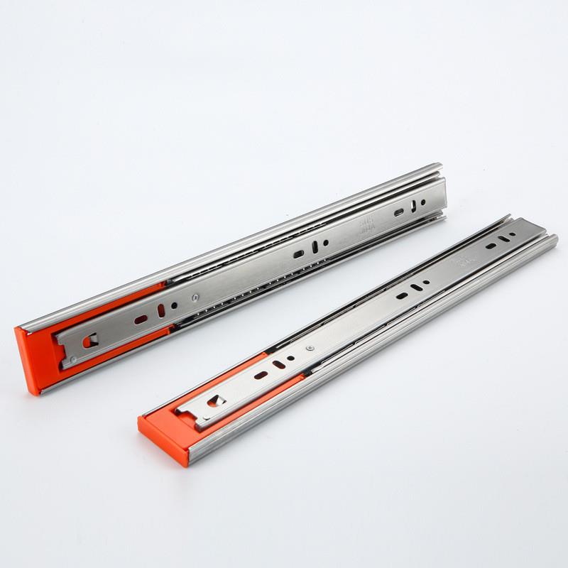 专业替代怡合达三节式带自关阻尼机构 工业滑轨IDB51-300 400 500