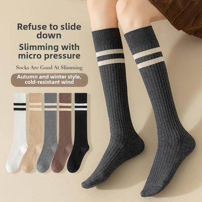 小腿袜女春秋冬季压力瘦腿长筒袜