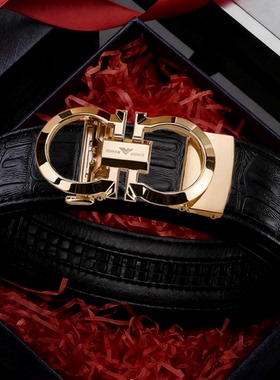 皮带男款真皮2025新款男士腰带自动扣牛皮纯商务裤带男高端真皮带