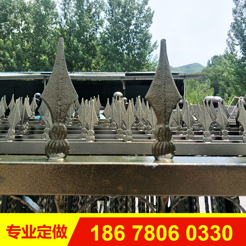 定制大门庭院别墅对开门乡村庭院门欧门农村P铁大双开式家用大门