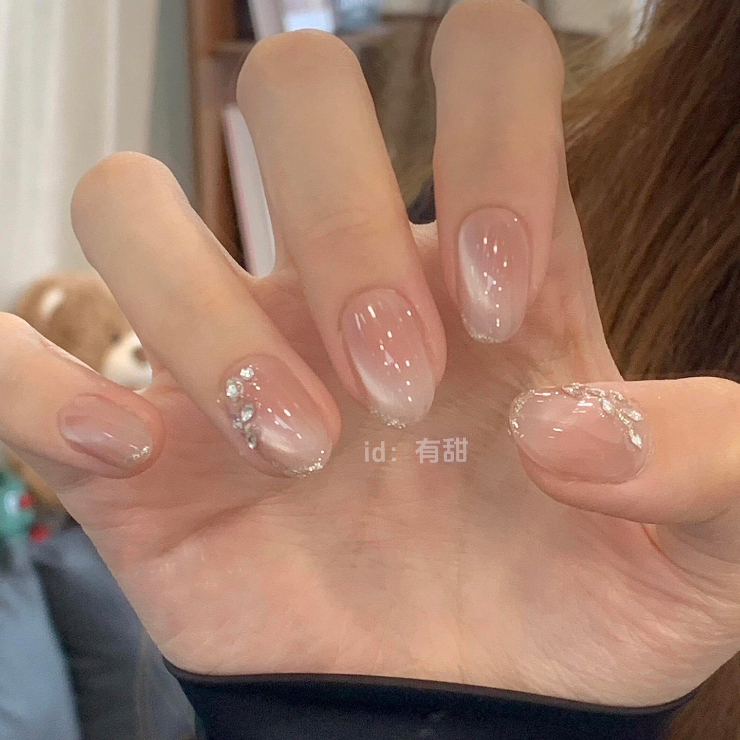 裸色猫眼穿戴甲2025新款高级感穿戴美甲短款手工精致绝美指甲贴片,彩妆/香水/美妆工具,穿戴甲/甲片,淘宝优惠券,粉丝福利购,淘宝优惠卷