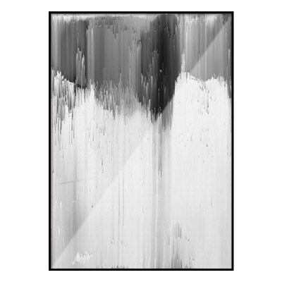 新品超大尺寸黑白灰抽象客厅玄挂画