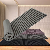 高密度环保吸音棉录音棚直播间家庭KTV降房混回音防火阻燃海绵板