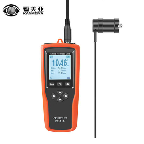 EC-910涂层测厚仪 大量程F10mm 防火层防腐层测试 管道钢结构表面