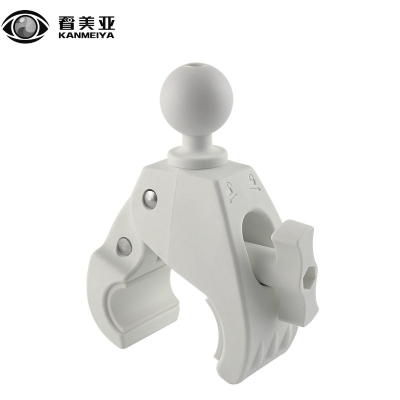 VIN维恩车载杀菌灯管夹支架白色兼容30-70管径万向球头快拆大嘴夹
