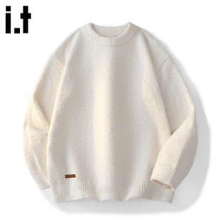 内搭长袖 打底衫 男款 针织线衫 CM经典 百搭毛衣情侣款 慵懒风 FIVE