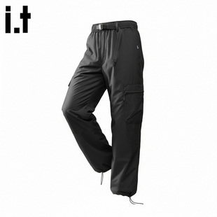 it FIVE CM工装羽绒裤子男款冬季户外保暖裤极寒外穿休闲直筒长裤