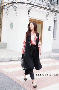 歌家女装 EWE201B00900 20年全标大货 黑色马甲