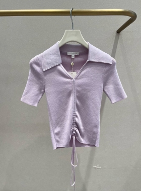 歌L思  香芋紫针织衫 EWD352M03500