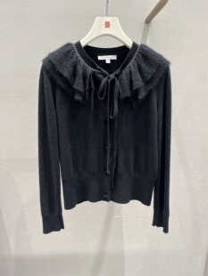 EWE323M013 黑色羊毛衫 歌L思 21年全标