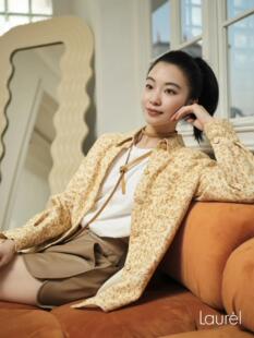 .Laurèl劳芮   黄色小香风外套 LWD366C03400