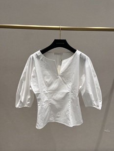 EWB341C00300 歌家女装 23年全标大货 白色衬衫 上衣
