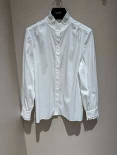 Laurèl劳芮 LWD343C02700 白色木耳边衬衫