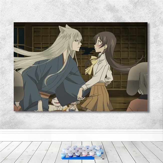 元气少女缘结神v数字油彩画 桃园奈奈生巴卫填充油画