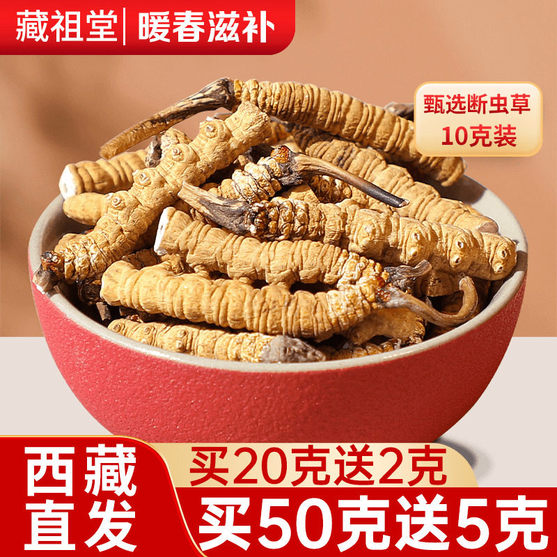 冬虫夏草断草10克断虫草官方旗舰店正品干货50克自用实惠养生滋补
