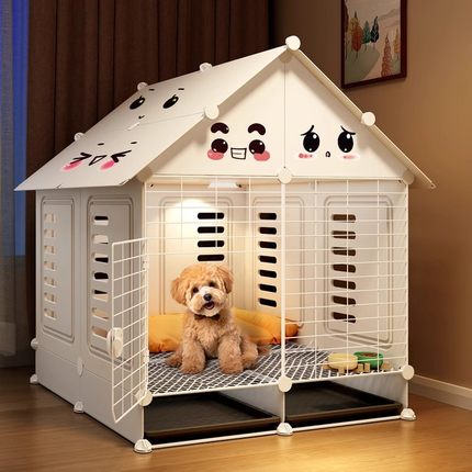 狗笼子小型犬家用室内带厕所分离宠物狗狗泰迪比熊小狗窝豪华别墅