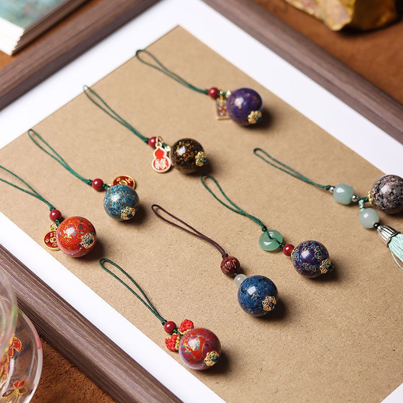 大漆珠钥匙扣 DIY文玩挂饰国风手机国潮个性新颖挂件装饰品
