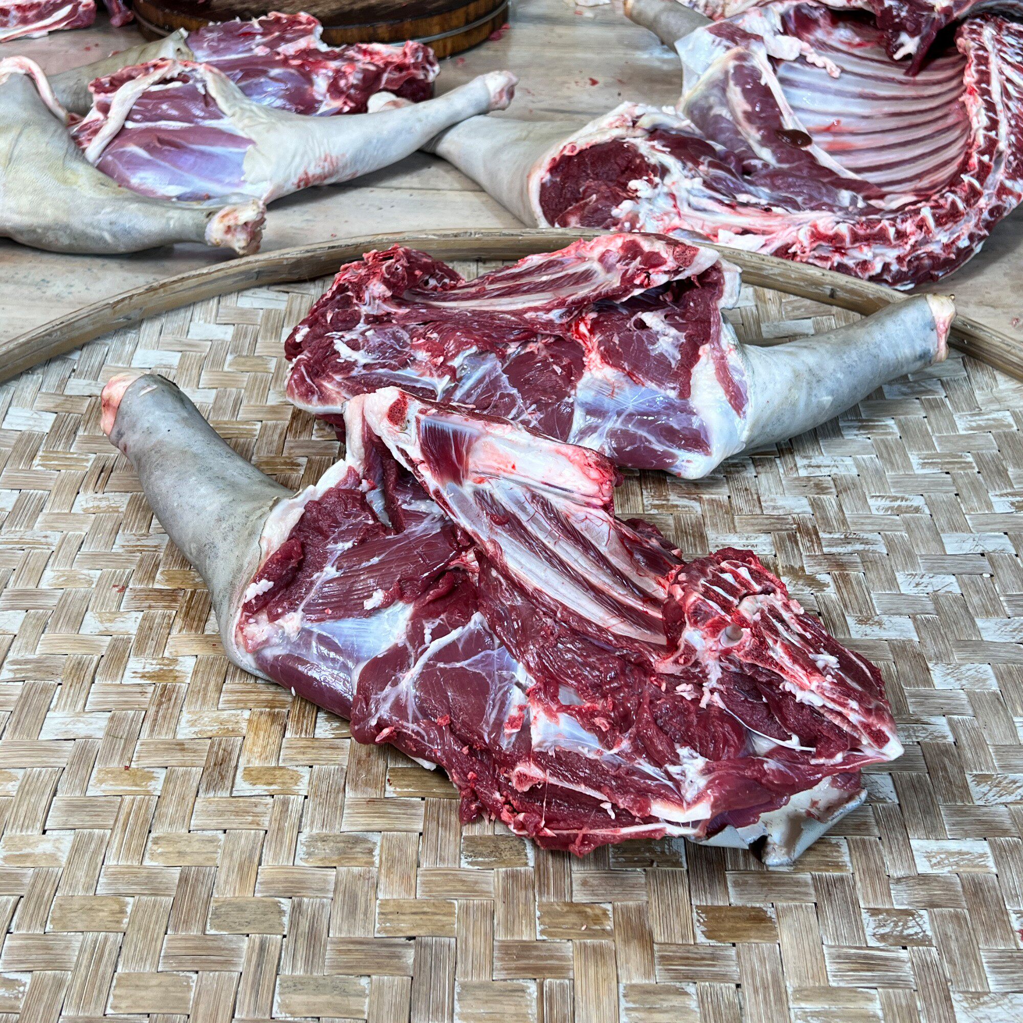 【5斤/4斤/3斤黑山羊腿】 大别山 黑山羊老羊羊肉散养深山放养