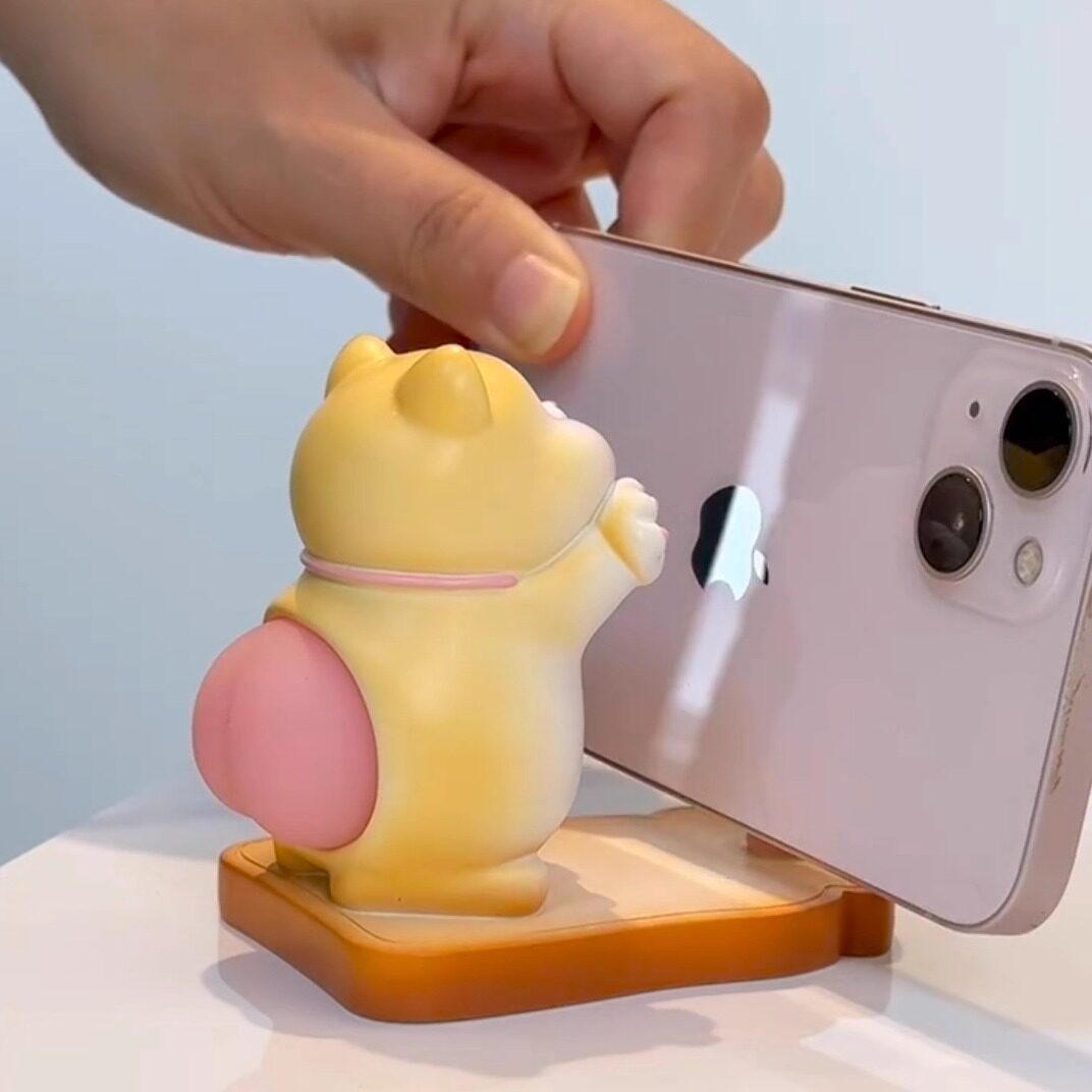 创意可爱猫咪手机支架桌面装饰办公室解压好物送女生礼物推荐