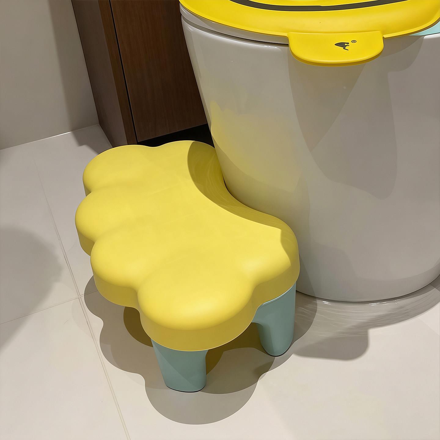 云朵踩脚凳家用卫生间马桶搁脚凳加厚防滑厕所蹲坑神器创意脚踩凳