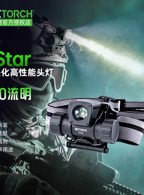 纳丽德NEXTORCH oStar头灯 可拆可充电多功能强光户外头灯头盔灯