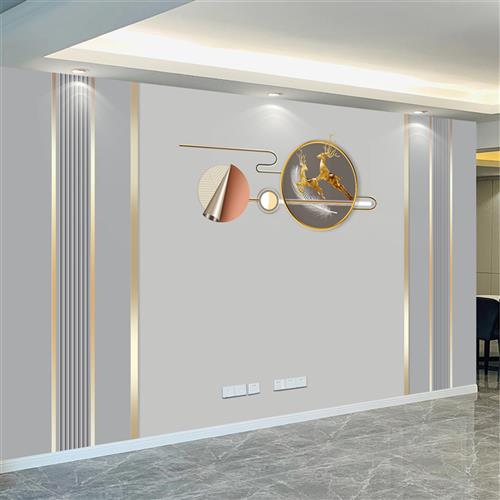 2025新款电视背景墙装饰自粘3d立体墙贴高级壁纸沙发影视壁画墙布