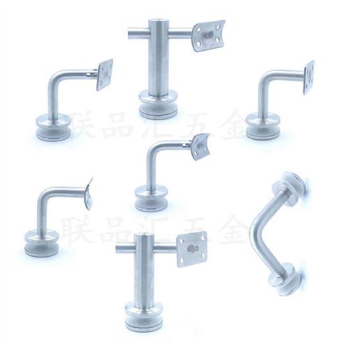 304不锈钢玻璃夹楼梯扶手支撑托架连接件走廊护栏栏杆固定夹配件