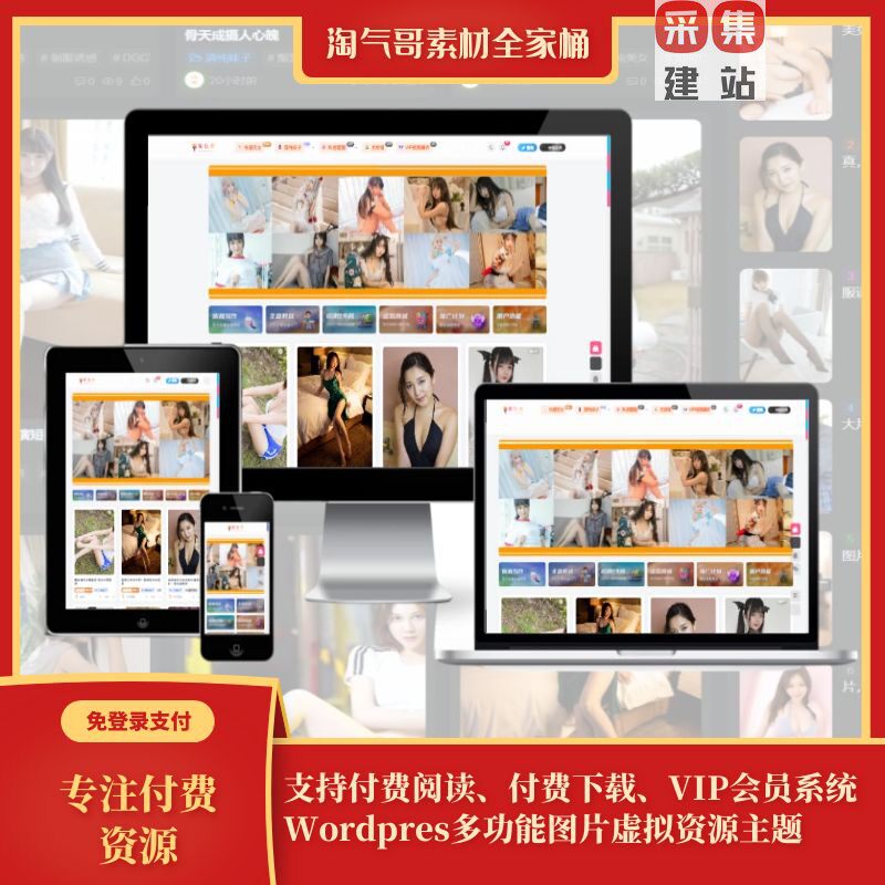 WordPress付费图片阅读女子比美主题6.7版网站下载源码免授权新版