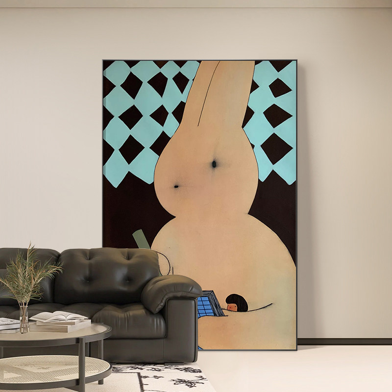 韩国艺术家Hanna Kim潮流版画小众艺术温馨浪漫卧室背景墙装饰画
