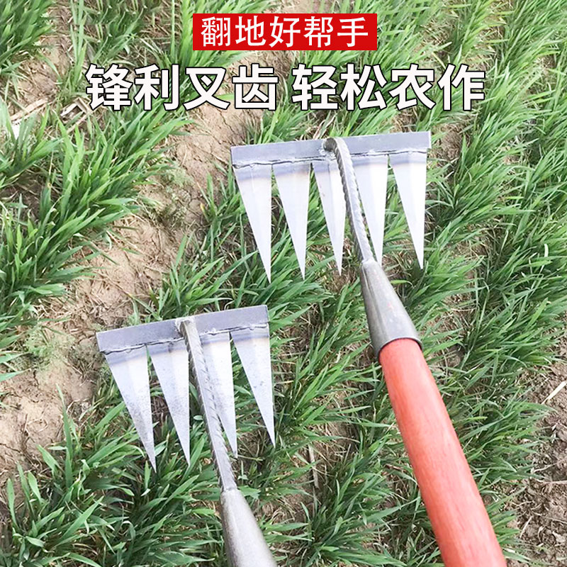 锄草锄根神器除草工具农用专业除草神器连根铲子除杂草松翻土耙子