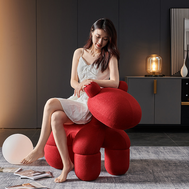 椅子动物红色儿童单椅守正