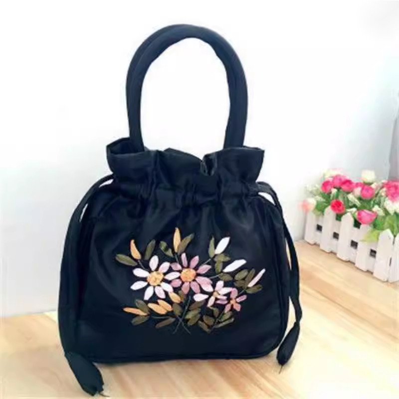 手拎布包女手提袋小包包复古风百搭手工绣花手提包手机包零钱包,箱包皮具/热销女包/男包,手机包,淘宝优惠券,粉丝福利购,淘宝优惠卷